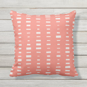 Coussins extérieurs de corail - rayure de bloc