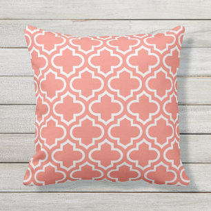 Coussins extérieurs de motif de corail de treilli
