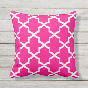 Coussins extérieurs roses chaudes - Motif de Trel