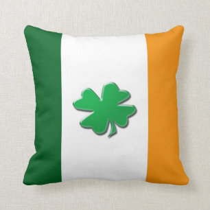 Coussins irlandais de shamrock de drapeau