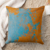 Coussins jetables - Jaune moutarde bleu mural rust (Couverture)