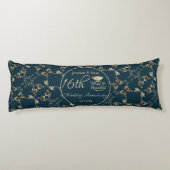 Coussins Longs 16e anniversaire du Mariage 2Photos Bougies et Sta (Dos)