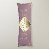 Coussins Longs 21e anniversaire du Mariage laiton et olite (Dos (Vertical))