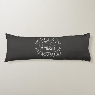 Coussins Longs 24e Anniversary Poison de Chalk Hearts