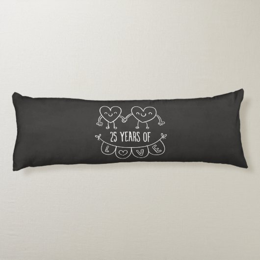 Coussins Longs 25e Anniversary Poison Chalk Hearts (Dos)