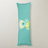 Coussins Longs 2 En 1 Oreille Teddy Vert Lime (Dos (Vertical))