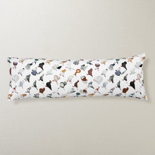 Coussins Longs 36 races de pigeon (Dos)