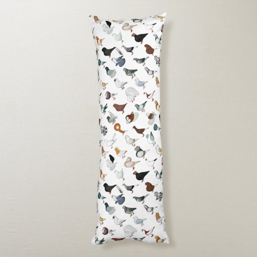 Coussins Longs 36 races de pigeon (Dos (Vertical))