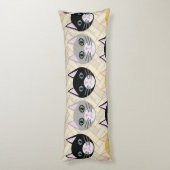 Coussins Longs 4 Chats, Herringbone Beige (Dos (Vertical))