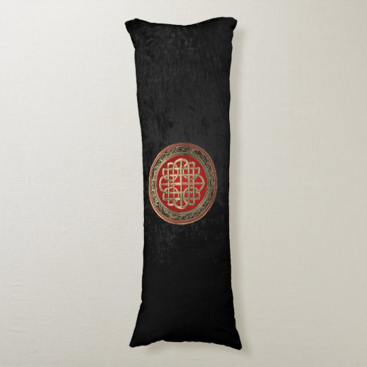 Coussins Longs [600] Croix du noeud d'or celtique sacré (Devant (Vertical))