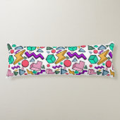 Coussins Longs 80s esthétique Vintage rétro (Devant)