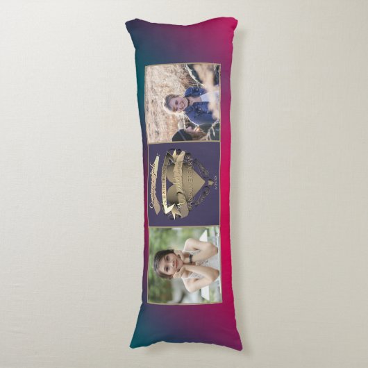 Coussins Longs 8e anniversaire de mariage 2 photos Bronze Tourmal (Devant (Vertical))