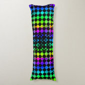 Coussins Longs à damiers Twist par Kenneth Yoncich (Devant (Vertical))