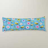 Coussins Longs Abeille & Fleurs (Dos)