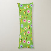 Coussins Longs Abeille & Fleurs (Dos (Vertical))
