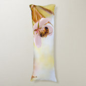 Coussins Longs Abeille Sur Une Fleur De Cerise (Devant (Vertical))