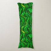 Coussins Longs Abrégé sur en verre souillé de vert (Devant (Vertical))