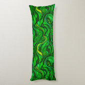 Coussins Longs Abrégé sur en verre souillé de vert (Dos (Vertical))