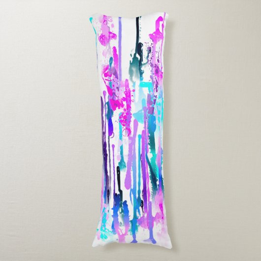 Coussins Longs Abstract Watercolor (Devant (Vertical))