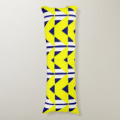 Coussins Longs abstraction jaune vif (Devant (Vertical))