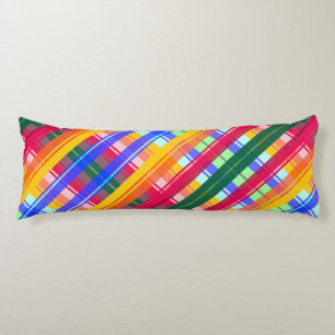 Coussins Longs abstraction motif folklorique