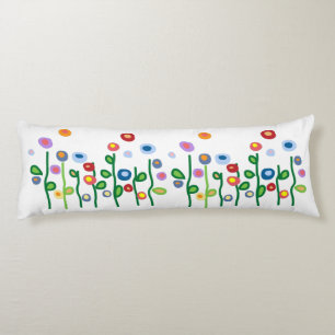 Coussins Longs Abstrait Art nouveau, fleurs design