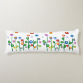 Coussins Longs Abstrait Art nouveau, fleurs design (Devant)