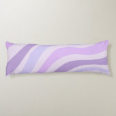 Coussins Longs Abstrait bleu violet Super Motif liquide à bande (Dos)