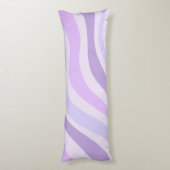 Coussins Longs Abstrait bleu violet Super Motif liquide à bande (Dos (Vertical))