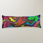 Coussins Longs Abstrait Coloré Twirly / Poussé / (Dos)