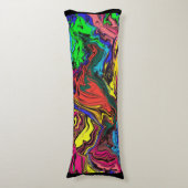 Coussins Longs Abstrait Coloré Twirly / Poussé / (Devant (Vertical))