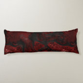 Coussins Longs Abstrait de lave chaude et de pierre de cendre (Dos)