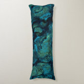 Coussins Longs Abstrait de pierre de lagon (Devant (Vertical))