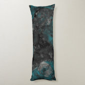 Coussins Longs Abstrait en pierre d'argent et de turquoise (Dos (Vertical))