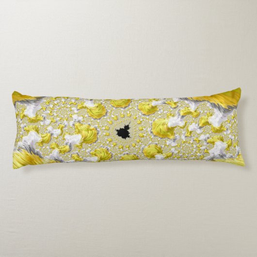 Coussins Longs Abstrait Gold Fractal (Dos)