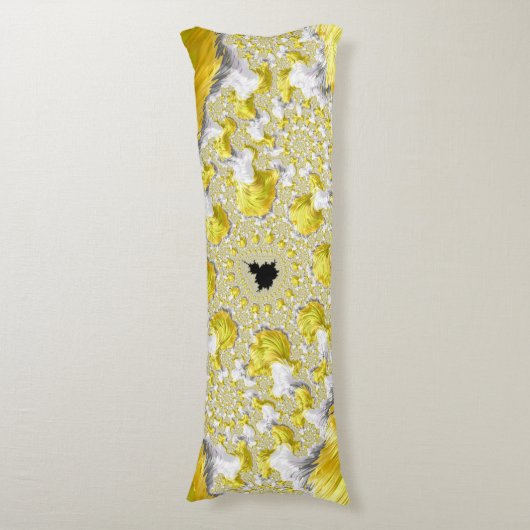 Coussins Longs Abstrait Gold Fractal (Devant (Vertical))
