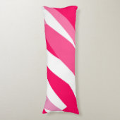 Coussins Longs abstrait rose et blanc (Devant (Vertical))