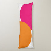 Coussins Longs Abstrait rose et orange moderne (Dos (Vertical))