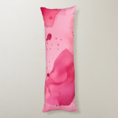 Coussins Longs Abstrait rose sur rose (Dos (Vertical))