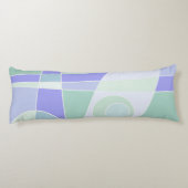 Coussins Longs Abstrait Surf Pastel Purple Green (Dos)