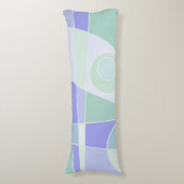 Coussins Longs Abstrait Surf Pastel Purple Green (Devant (Vertical))