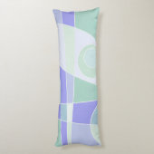 Coussins Longs Abstrait Surf Pastel Purple Green (Dos (Vertical))