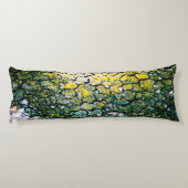 Coussins Longs Abstrait vert et jaune  (Dos)