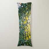 Coussins Longs Abstrait vert et jaune  (Devant (Vertical))