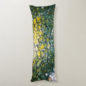 Coussins Longs Abstrait vert et jaune  (Dos (Vertical))