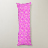 Coussins Longs Accent Cercles Fleurs Arrière - plans rose Anniver (Dos (Vertical))