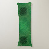 Coussins Longs Acceptation | Médaillons de méditation verte (Devant (Vertical))