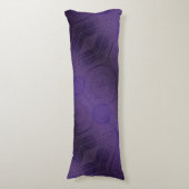 Coussins Longs Acceptation | Médaillons de méditation violette (Devant (Vertical))