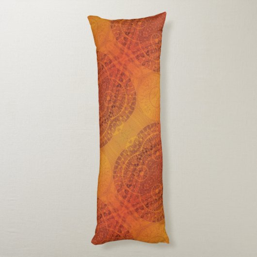 Coussins Longs Acceptation | Médaillons de saumons rouges orange (Dos (Vertical))