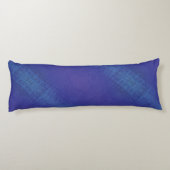 Coussins Longs Acceptation | Motif de Blue Indigo Violet Shibori (Dos)